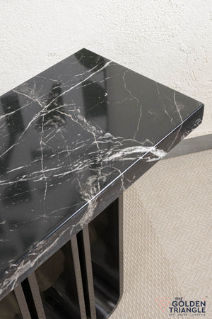 Florent Console Table - Gun Metal