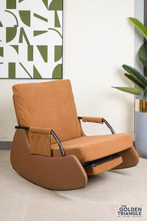 Zara Rocking & Reclining Accent Chair - Tan