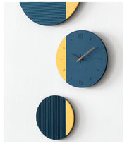 Ryla Wall clock - Blue & Yellow