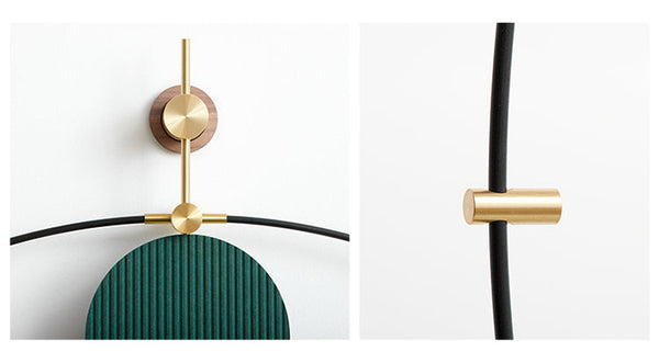 Celest Wall Clock - Green & Gray
