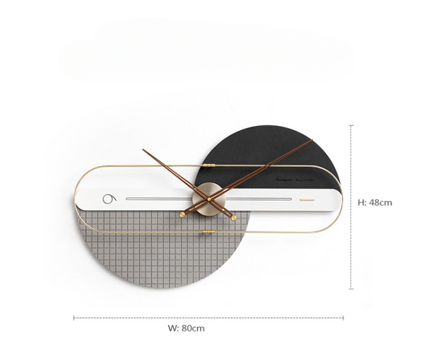 Naz Wall Clock - Orange & Black