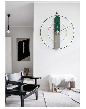Celest Wall Clock - Green & Gray