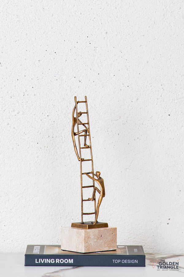 Velin Abstract Sculpture - Antique Gold