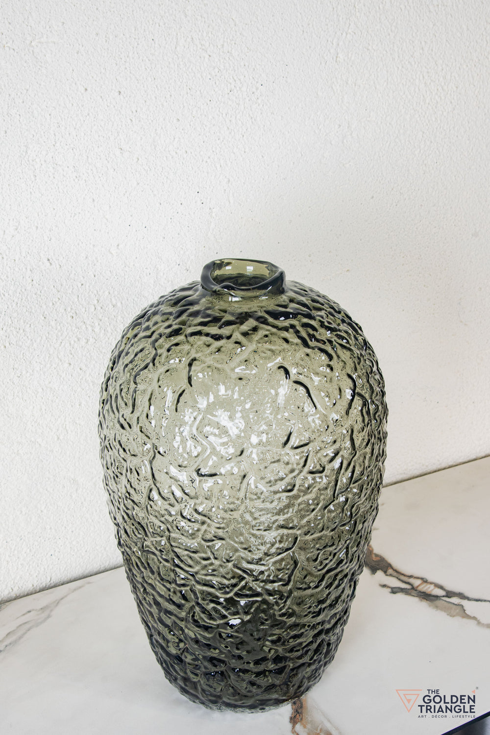 Davora Glass Vase - Smoke