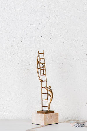 Velin Abstract Sculpture - Antique Gold