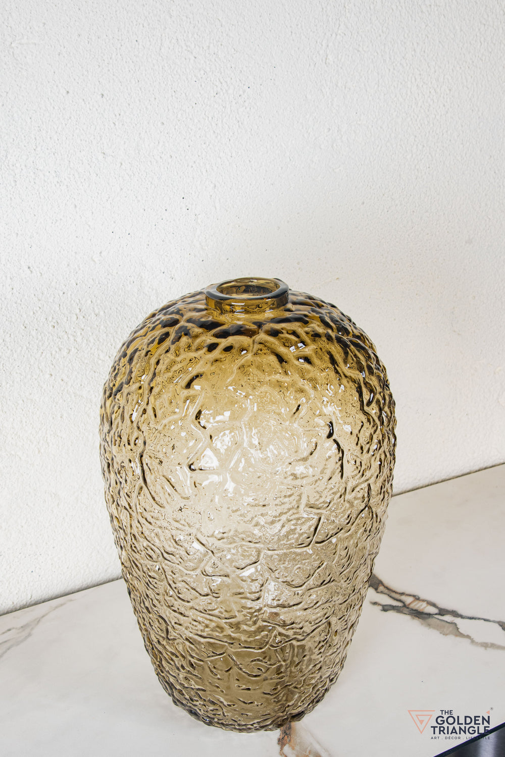 Davora Glass Vase - Brown