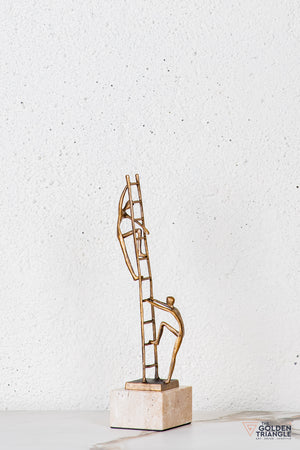 Velin Abstract Sculpture - Antique Gold