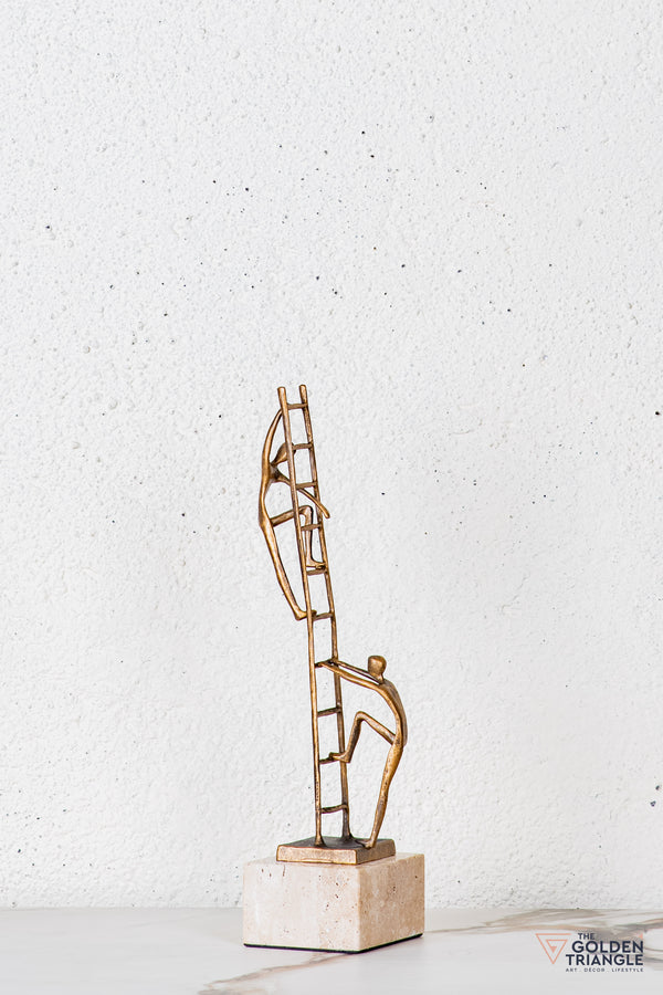 Velin Abstract Sculpture - Antique Gold