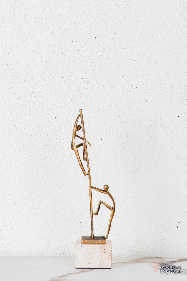 Velin Abstract Sculpture - Antique Gold