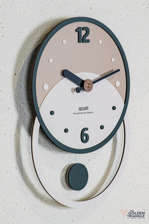 Axel Wall Clock - Brown