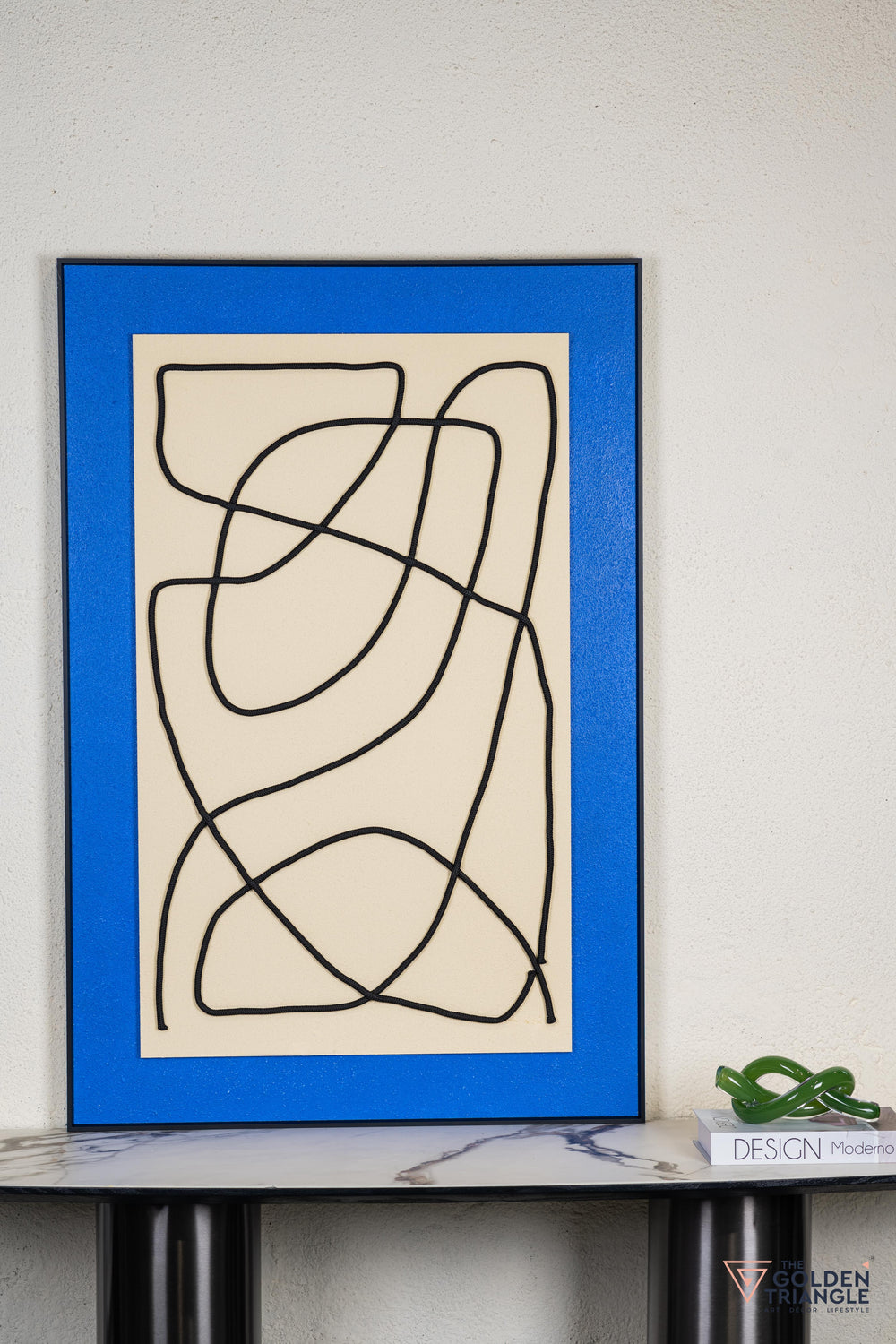 Textured Abstract 3D Wall Art Frame - Blue
