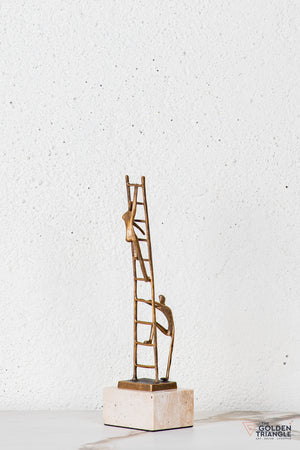 Velin Abstract Sculpture - Antique Gold