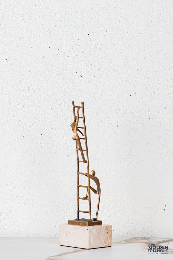 Velin Abstract Sculpture - Antique Gold