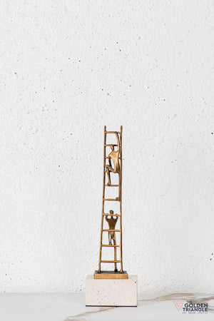 Velin Abstract Sculpture - Antique Gold