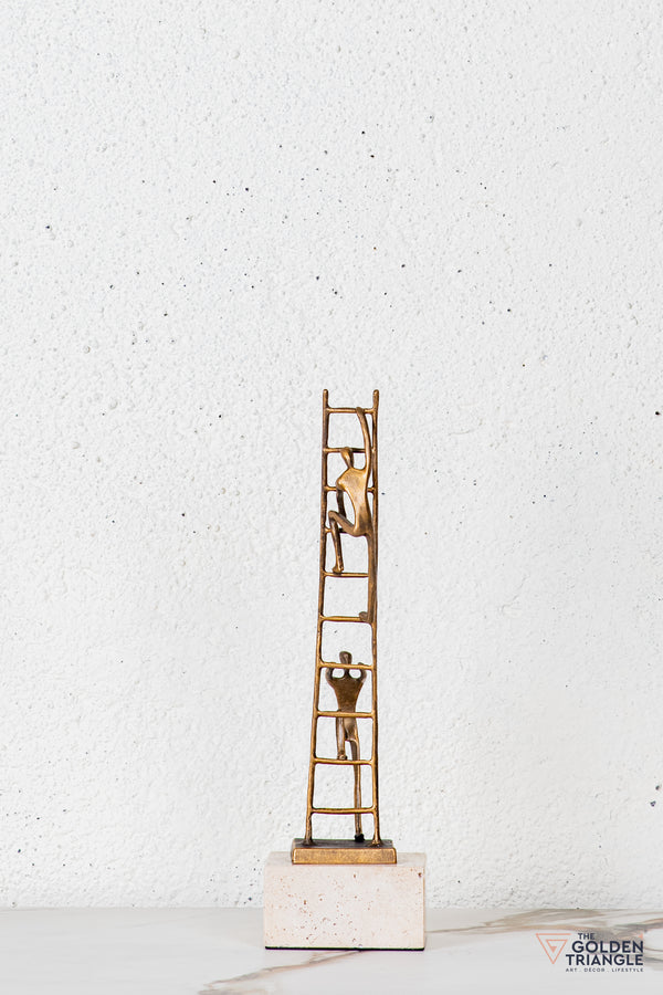 Velin Abstract Sculpture - Antique Gold