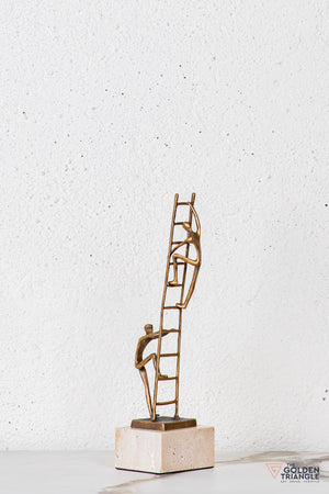 Velin Abstract Sculpture - Antique Gold