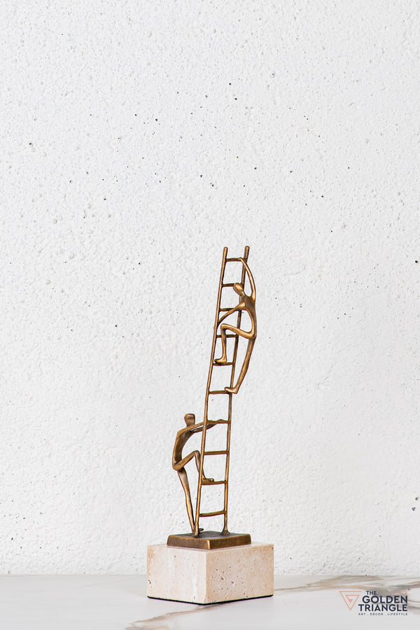 Velin Abstract Sculpture - Antique Gold