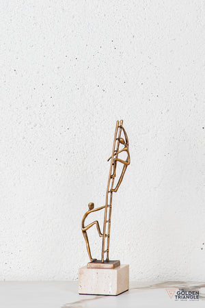 Velin Abstract Sculpture - Antique Gold