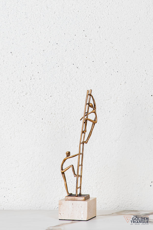 Velin Abstract Sculpture - Antique Gold