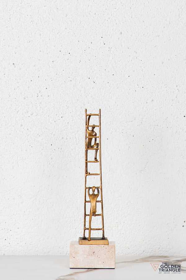 Velin Abstract Sculpture - Antique Gold