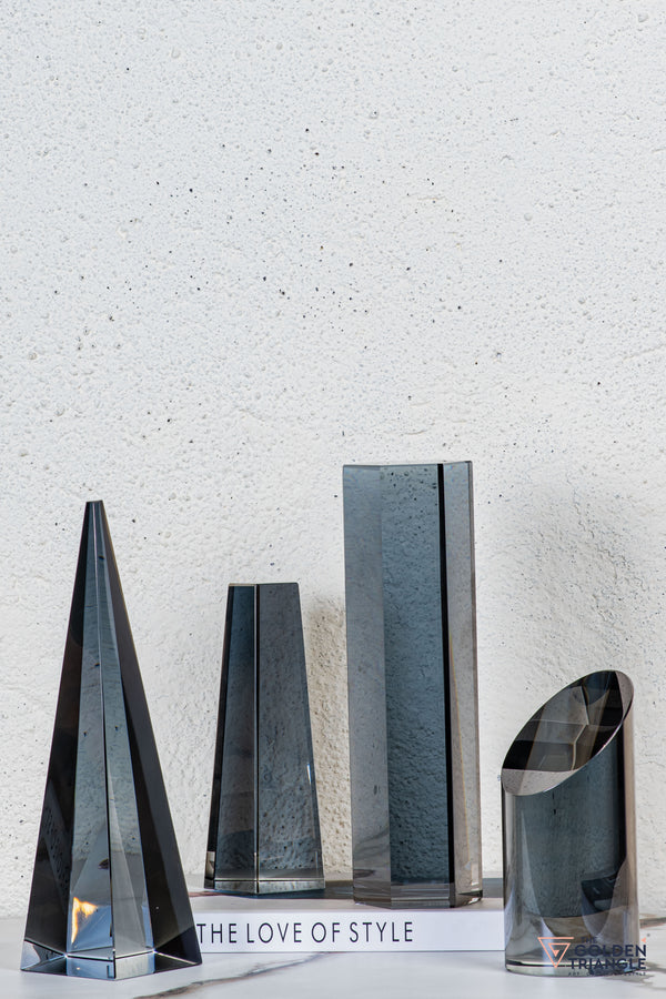 Vero Crystal Pyramid Tabletop Decor - Triangular