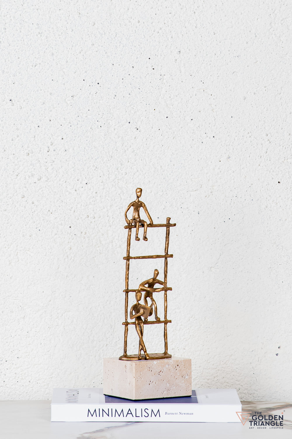 Arlo Abstract Sculpture - Antique Gold