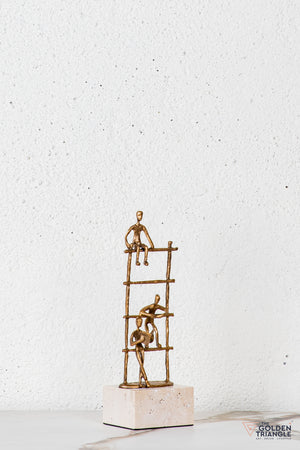 Arlo Abstract Sculpture - Antique Gold