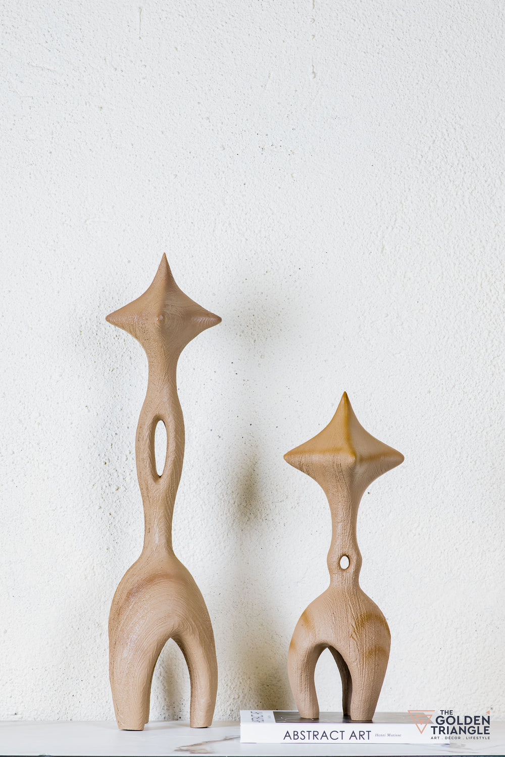 Vara Abstract Tabletop Decor - Beige