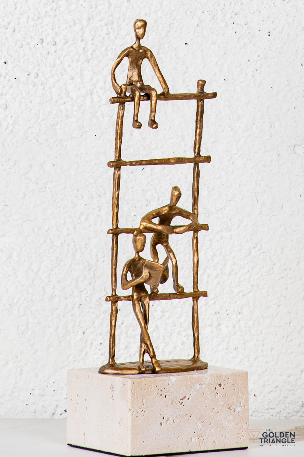 Arlo Abstract Sculpture - Antique Gold