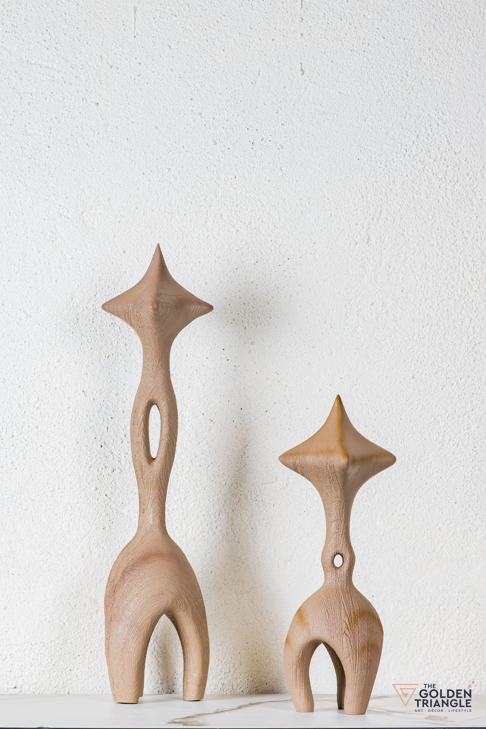 Vara Abstract Tabletop Decor - Beige