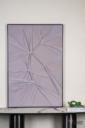 Cloth Abstract 3D Wall Art Frame - Gray
