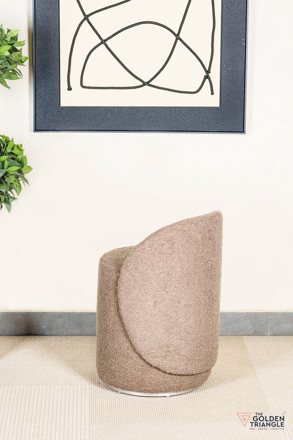 Orella Pouffe with Backrest & Swivel