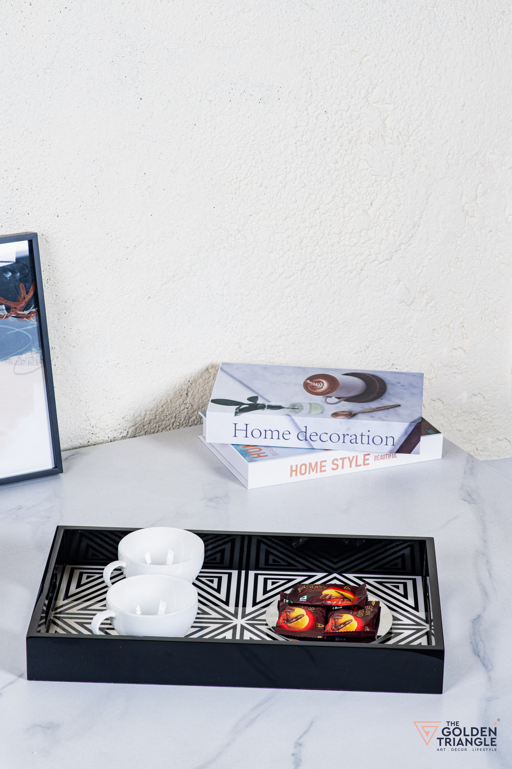 Mizu Geometric Rectangular Tray