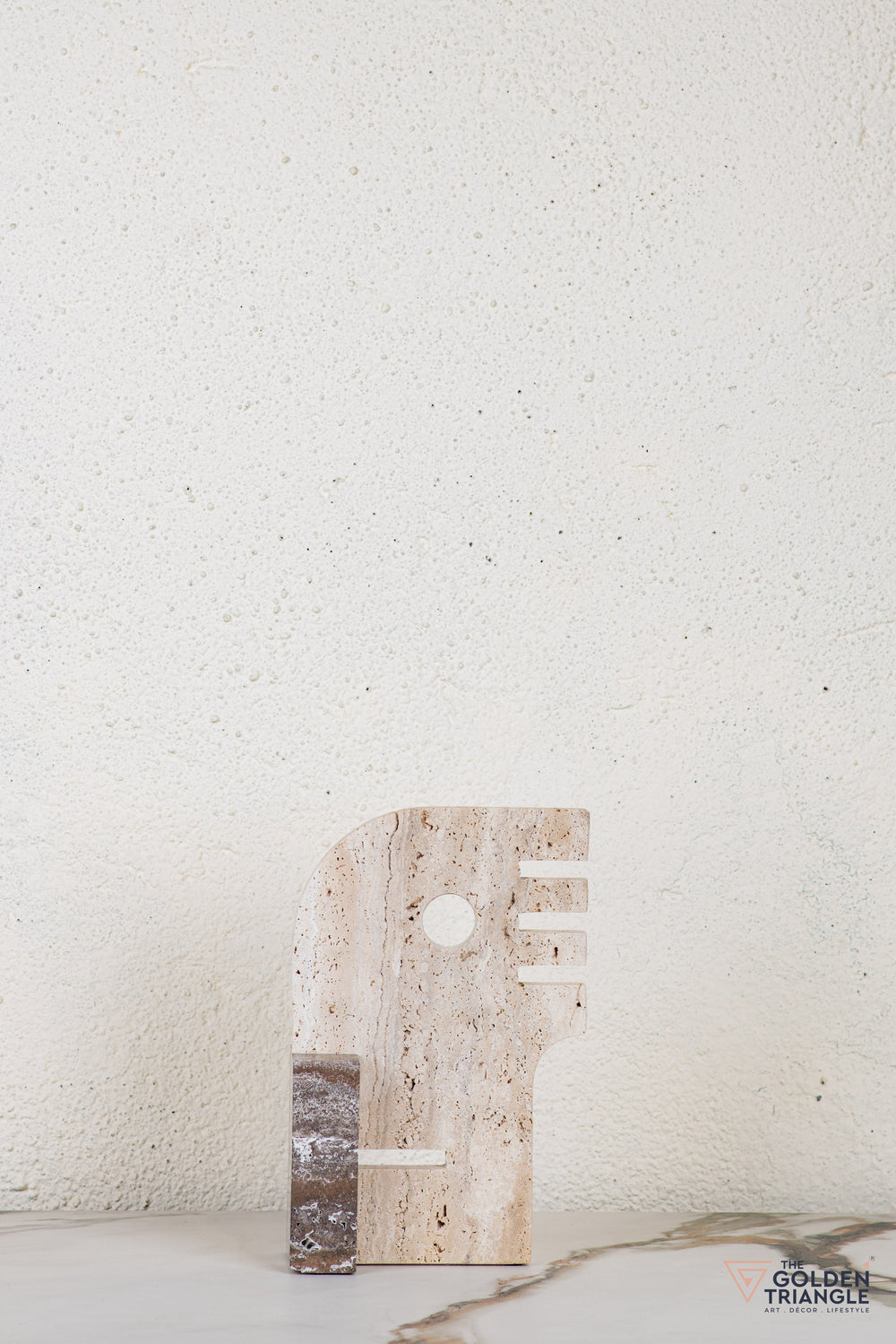 Sylen Travertine Decor Sculpture