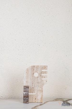 Sylen Travertine Decor Sculpture