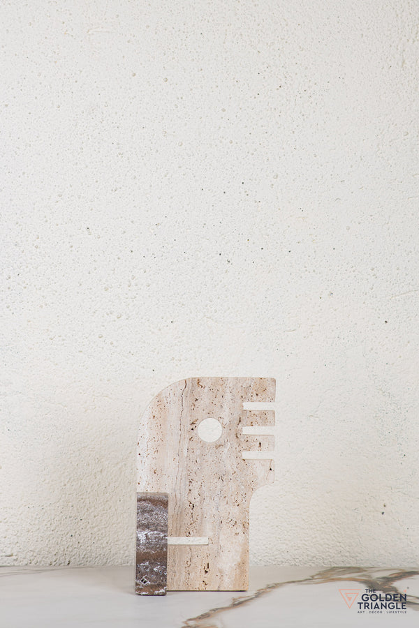 Sylen Travertine Decor Sculpture
