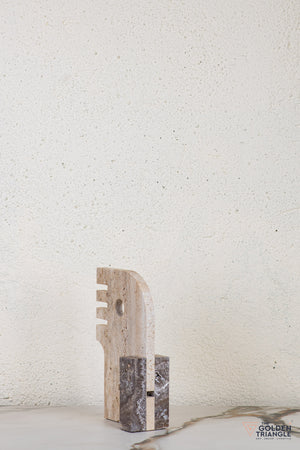 Sylen Travertine Decor Sculpture