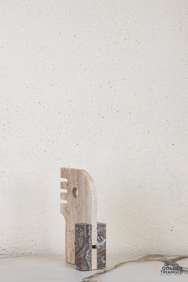 Sylen Travertine Decor Sculpture