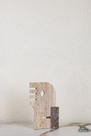 Sylen Travertine Decor Sculpture