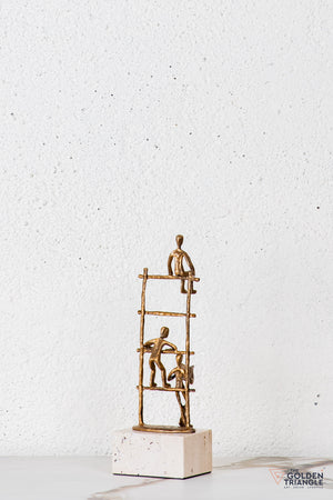 Arlo Abstract Sculpture - Antique Gold