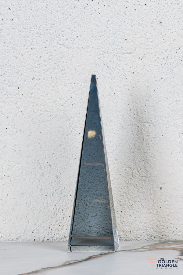 Vero Crystal Pyramid Tabletop Decor - Triangular