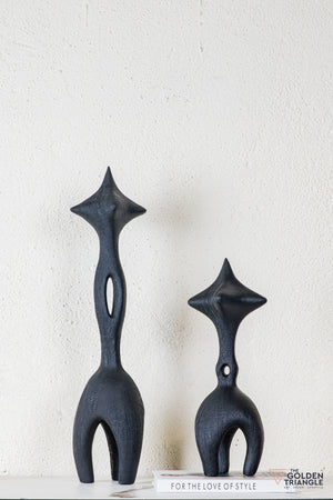 Vara Abstract Tabletop Decor - Black