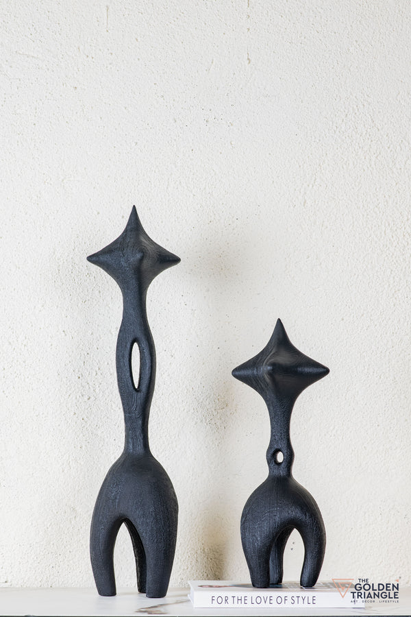 Vara Abstract Tabletop Decor - Black