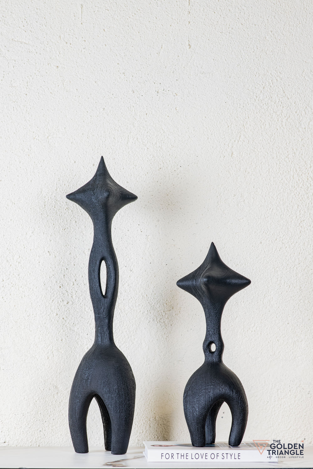 Vara Abstract Tabletop Decor - Black