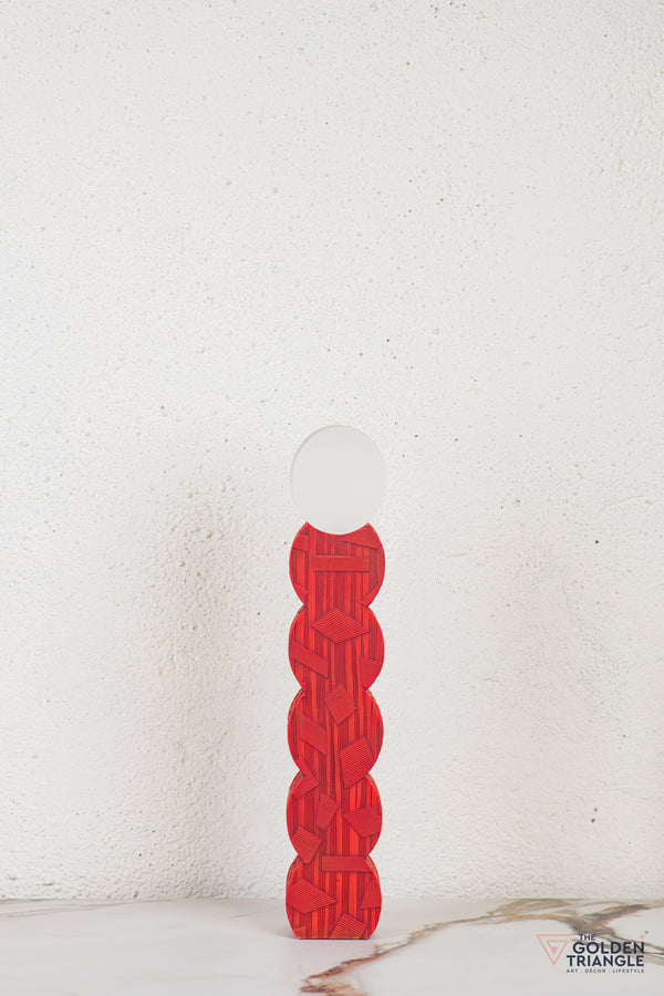 Tunoa Abstract Tabletop Decor - Red