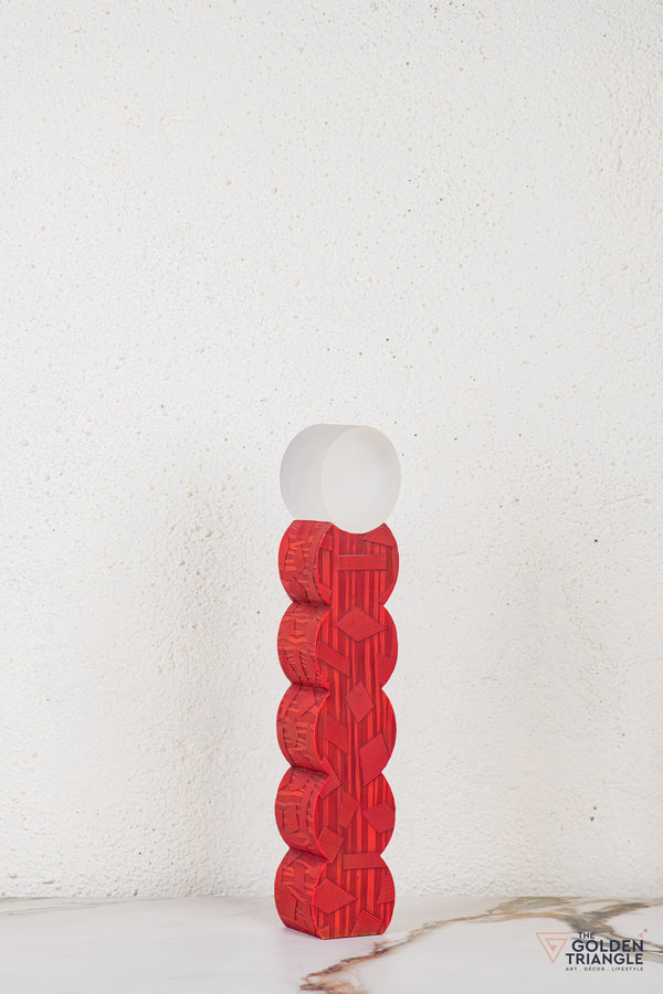 Tunoa Abstract Tabletop Decor - Red