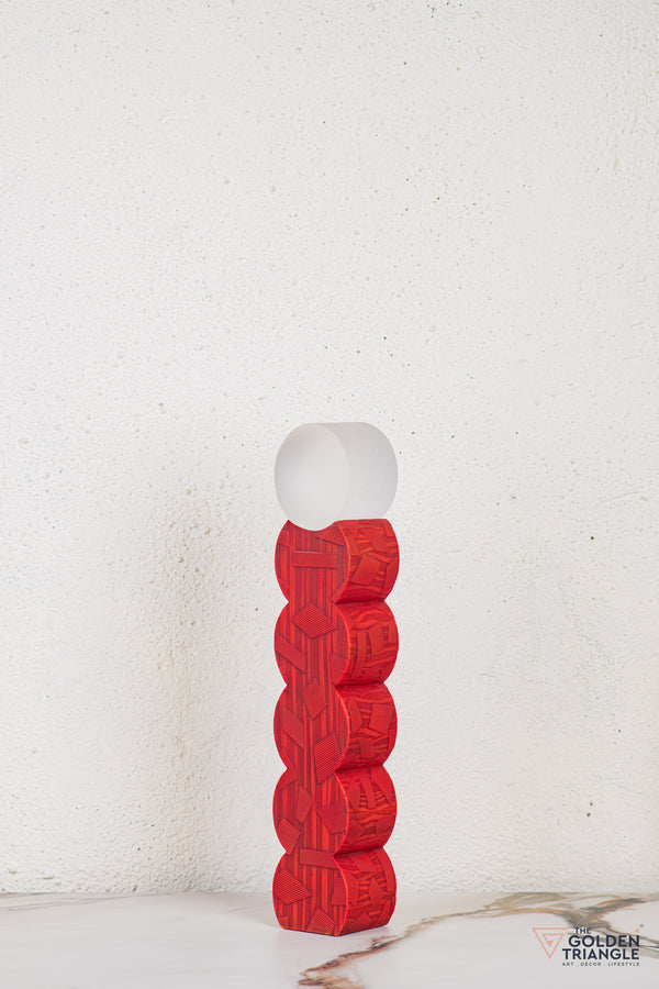 Tunoa Abstract Tabletop Decor - Red