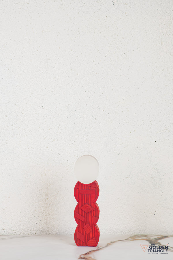 Tunoa Abstract Tabletop Decor - Red