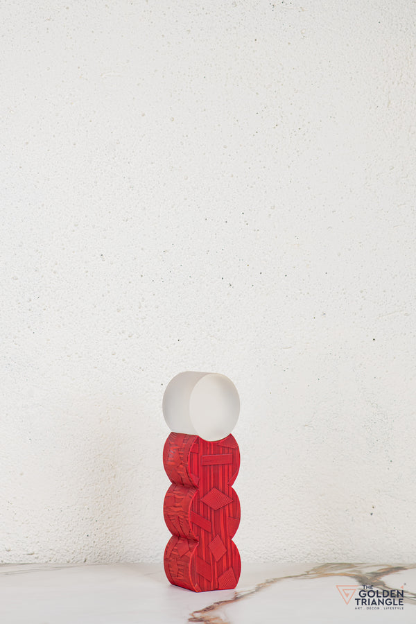 Tunoa Abstract Tabletop Decor - Red