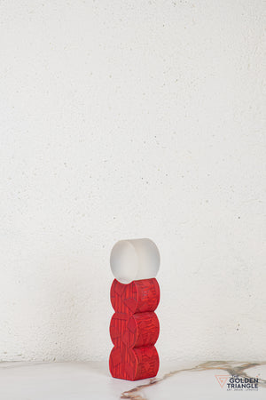 Tunoa Abstract Tabletop Decor - Red